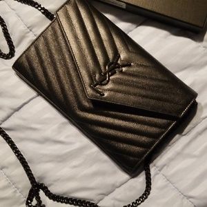 YSL SAINT LAURENT WALLET ON A CHAIN